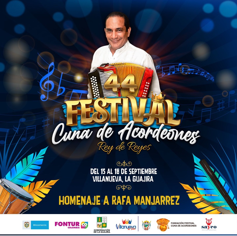 SAYCO presente en el 44º. Festival Cuna de Acordeones 2022 Homenaje al maestro ´Rafa Manjarrez´